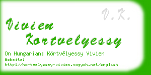 vivien kortvelyessy business card