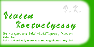 vivien kortvelyessy business card